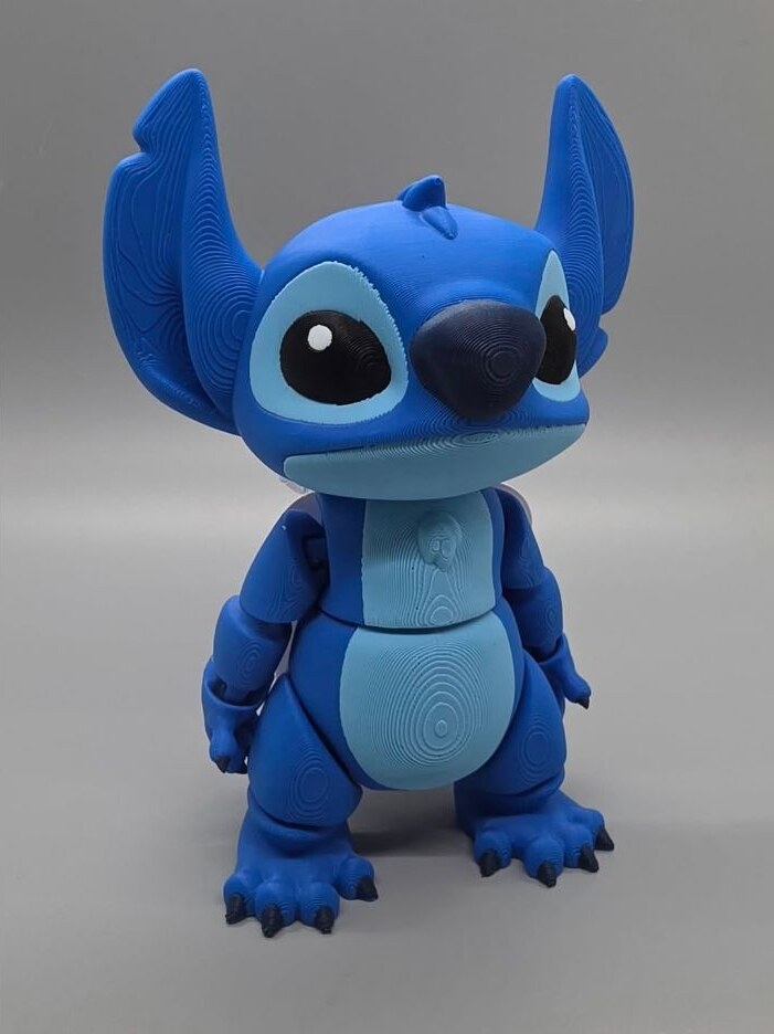 Colourful articulated 3D printed toy